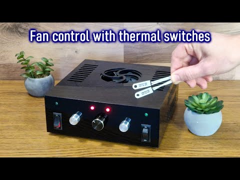Automatic fan control for my old amplifier