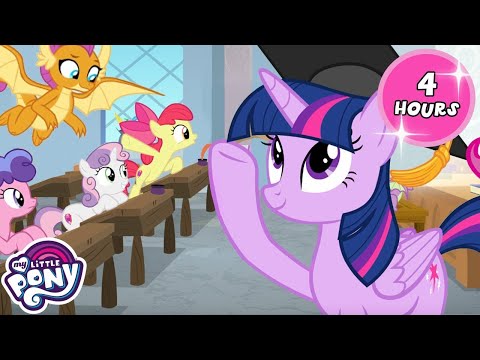 Twilight's Lessons at the School of Friendship 🎓🥰 | 4 HOURS | My Little Pony: Friendship is Magic