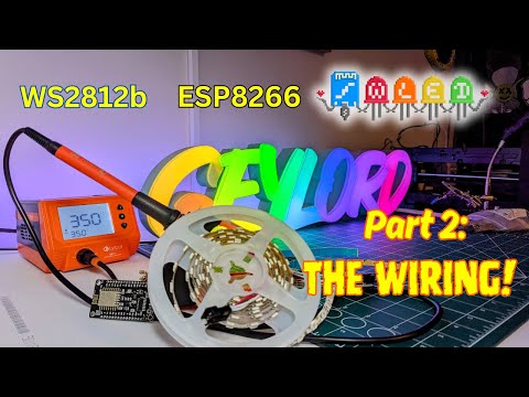 Part 2. Led name light box tutorial. The wiring.