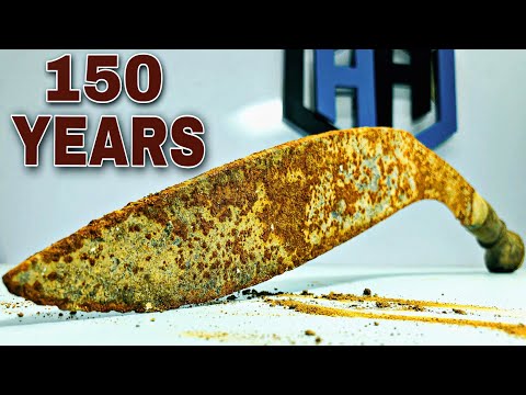 Antique 1897 KUKRI KNIFE Restoration - Knife Restoration Video