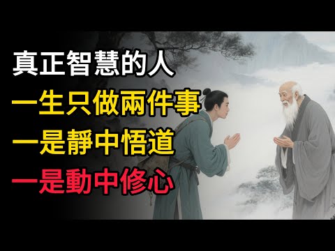真正智慧的人，一生只做兩件事，一是靜中悟道，一是動中修心，看看你能悟到多少？#佛教 #禪心之道 #佛家 #佛學 #佛法 #佛學知識 #佛學智慧 #佛教文化 #佛學故事 #南無阿彌陀佛 #buddha