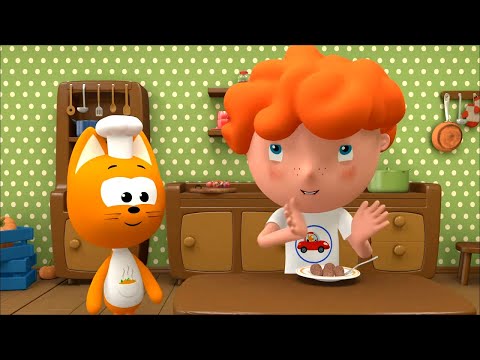 Ам - Ням - Ням вкуснятина песенка  в 3D от  Котэ и Синего трактора - песенки для детей!