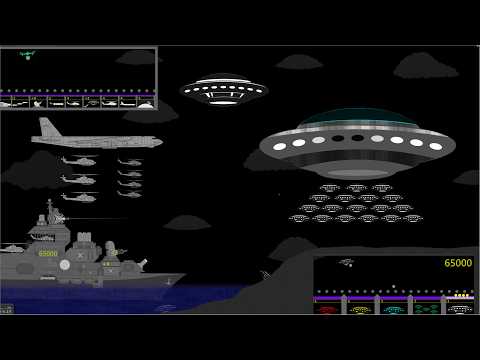 Battleship vs UFO : An Unforeseen Collision - Algodoo