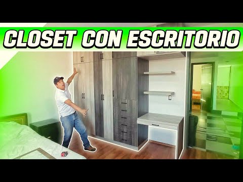 CLOSET CON ESCRITORIO / PASO A PASO #elmueblemoderno