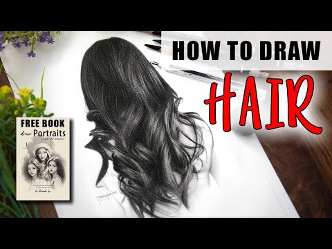 How to Draw Realistic Hair For Beginners + Free PDF