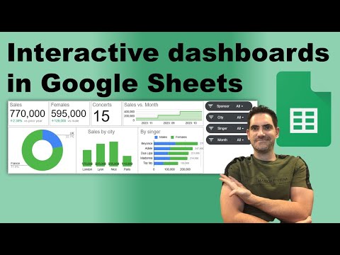 Interactive dashboards in Google sheets