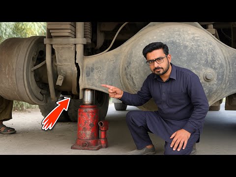 Pakistani Dump Truck Axle Broke on The Roadside| Genius Mechanic Repairs Major Crack Successfully