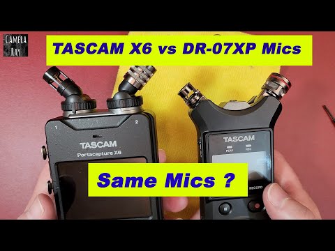 TASCAM X6 vs DR-07XP Audio Recorders Mic Capsules Compared