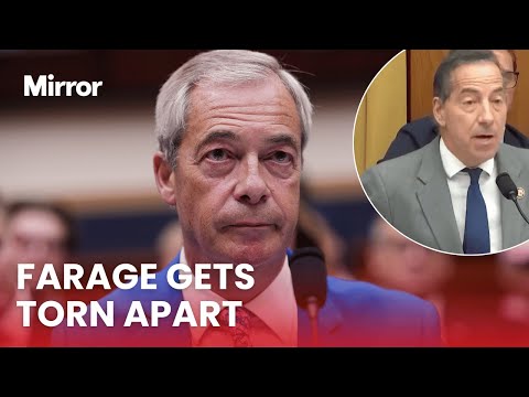 'Putin loving, free speech IMPOSTOR!' | Farage ROASTED by Congressman during free speech hearing