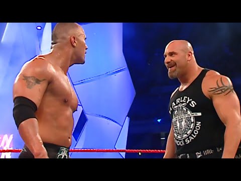 The Rock Calls Out Bill Goldberg - Monday Night RAW!