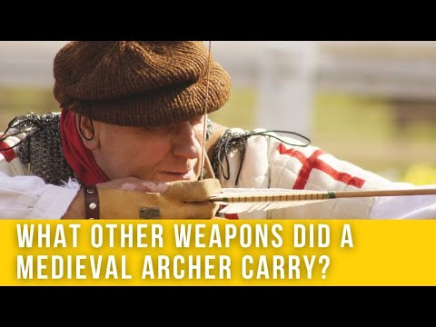 What other weapons did a medieval archer carry?