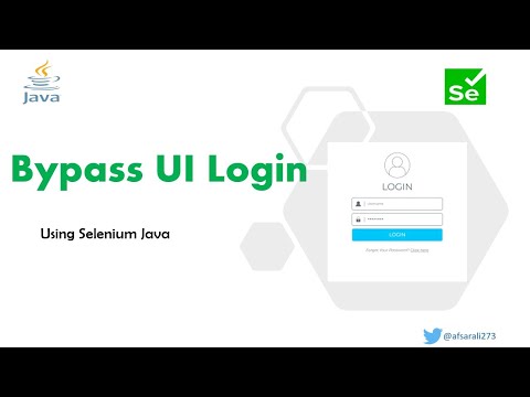 Bypass UI login using Selenium | Java