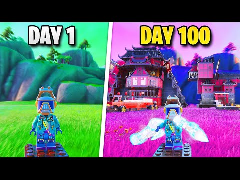 I Spent 100 DAYS In the NEW Lego Ninjago Biome