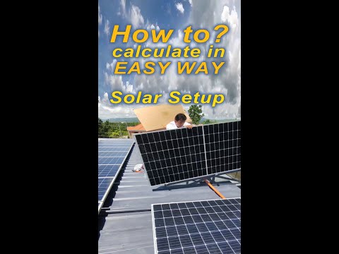 Solar Setup for Beginners - Calculator #shorts