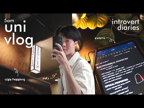 introvert diaries — 5am uni vlog | 🔥EXAM week, finally visiting a derma clinic, cafe hopping