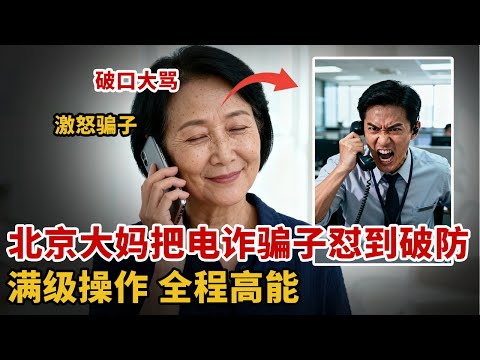满级操作！北京大妈把电诈骗子怼到破防，全程高能【案件进行时】#诈骗