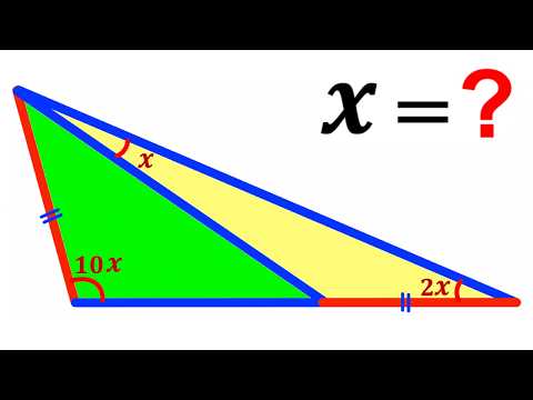 Can you find the angle X? | (Triangle) | #math #maths | #geometry