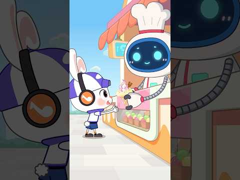 Pipi Rabbit's Ice Cream Adventure: A Lesson in Line Etiquette! 🍦😊🍨👫 #shorts