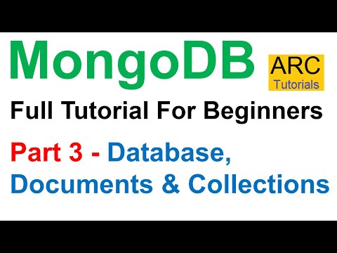 MongoDB Tutorial For Beginners #3 - Database, Documents and Collections