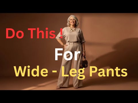 How to Style Wide-Leg Pants for Plus-Size Women in Their 60s