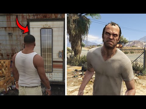 GTA 5 - What Happens if Franklin Visits Trevor's House Before They Met? Will Trevor Show Up?
