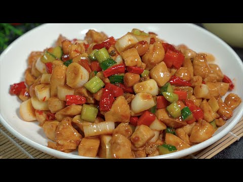 宮保雞丁Kung Pao Chicken is delicious,  Ajian shares the correct method, it is so fragrant