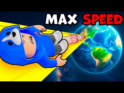 Reaching MAX SPEED in Roblox Climb and Roll...