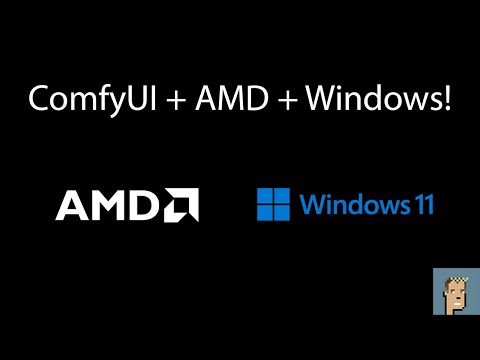 AMD GPU + Windows + ComfyUI!  How to get comfyUI running on windows with an AMD GPU!