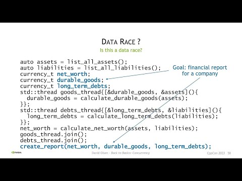 Back to Basics: C++ Concurrency - David Olsen - CppCon 2023