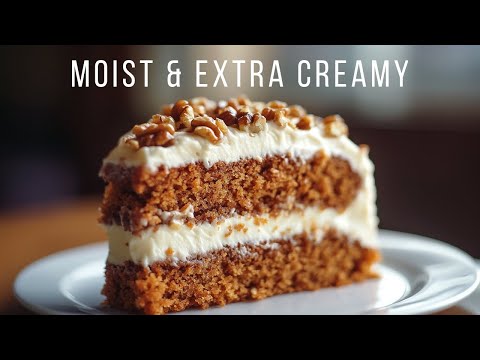 Carrot Cake So Good, Even Rabbits Will Be Jealous! 🐰😂 Super Moist, Extra Creamy & Easy to Make!