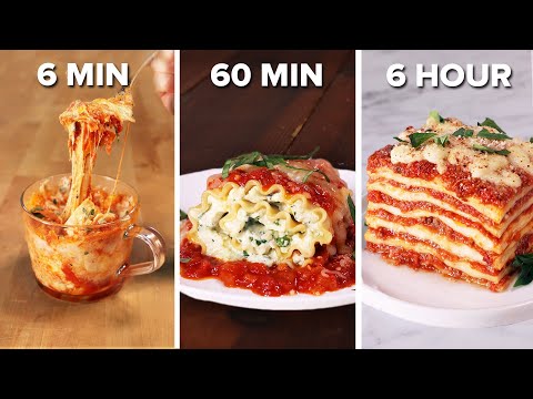 6-Min Vs. 60-Min Vs. 6-Hour Lasagna • Tasty