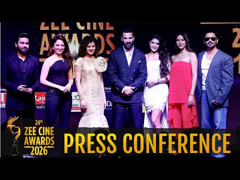 24th Zee Cine Awards 2026 Press Conference - Akshay Kumar, Jacqueline Fernandez, Tamannaah Bhatia