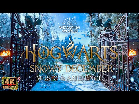 βοΈA December Snow Serenade at Hogwartsβ¨ | Harry Potter Music & Ambience 4k
