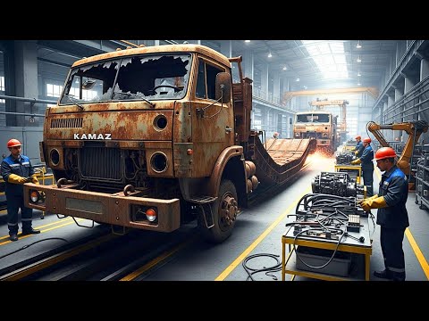Inside a Heavy Vehicle Rebuild Center: Restoring a Soviet KamAZ From Chernobyl-Level Condition