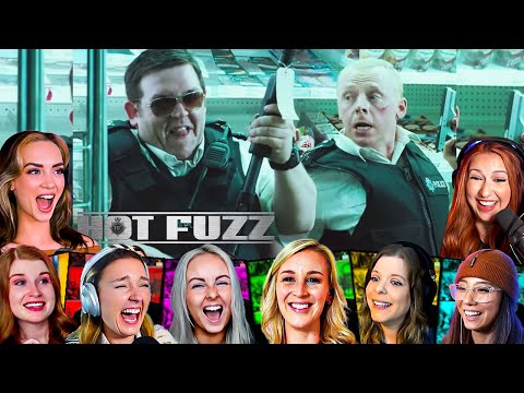 TOP "Supermarket Shoot-out" Reactions! Hot Fuzz (2007) Movie Reaction *First time Watching*