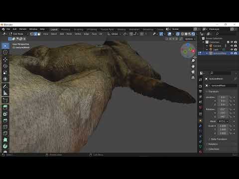 Clean up high poly scans in Blender 3