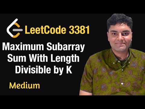Maximum Subarray Sum With Length Divisible by K - Leetcode 3381 - Python