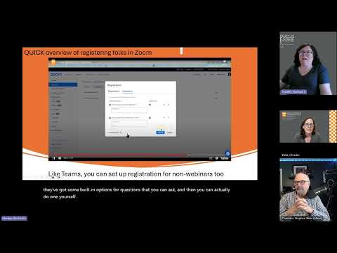 Meetings, Webinars, Town Halls