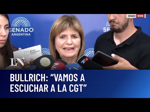 "La idea es sesionar este 26 por la reforma laboral": Patricia Bullrich tras el debate en comisiones
