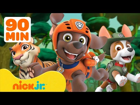 Щенячий патруль | Спасение детенышей животных от PAW Patrol! с Зумой и Трекером #7 🐯 | Nick Jr.