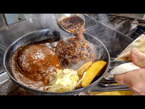 30-Second Super-Fast Cooking!! Fukuoka's Roadside Hamburger Steak Restaurant