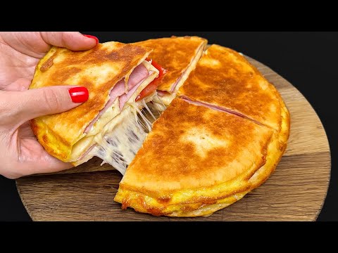 Only 1 tortilla! Tastes better than pizza! The perfect breakfast recipe in 5 minutes!