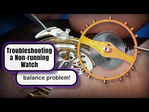 🤔 Troubleshooting a Stopped Automatic Wristwatch… Balance Problem