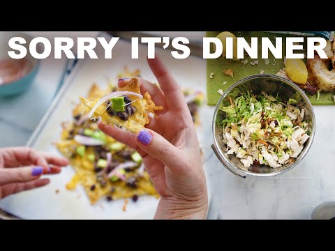 Roto-chicken salad and broiler nachos (sorry it's dinner II)