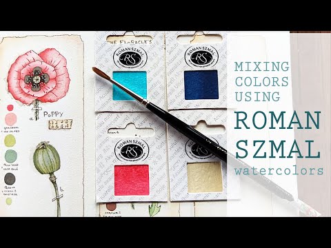 Mixing session using Roman Szmal watercolors