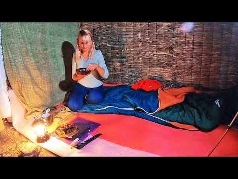 Building a Reed Hut Alone | Made a Clay Fireplace and Weaved Sedge Mats