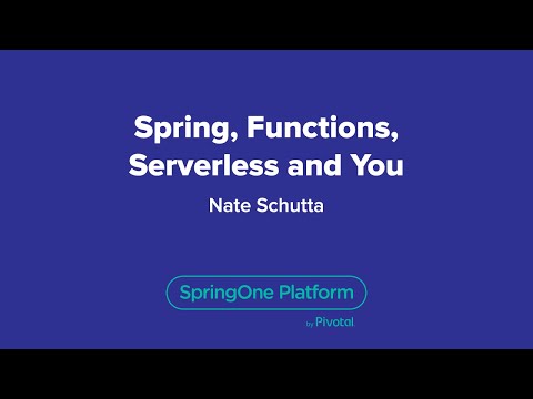 Spring, Functions, Serverless and You