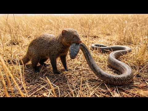 Как этот мелкий Мангуст УНИЧТОЖАЕТ Королевских Кобр?