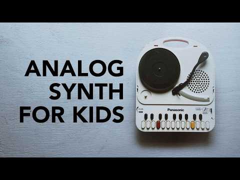 Panasonic Do-Re-Mi: an analog synth for kids with a record player built in!