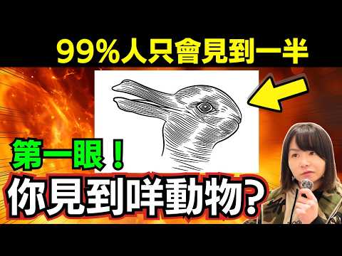 99%人只會見到一半? 7張錯覺圖｜第一眼答案，可能講晒你性格